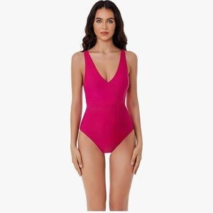 NWOT- BCA By Rebecca Virtue- Women's fuchsia One-Piece Swimsuit